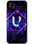 Xiaomi Redmi 9c Kılıf Hd Desen Baskılı Arka Kapak - Dark Neon Yaprak U Harfi 1