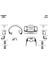 Meriç® Hyundai Accent Era Ön Torpido Kaplama Maun 21 Parça 2006-2010 1