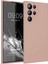 Matte Silicone Samsung Galaxy S23 Ultra Kılıf Rose Gold 1