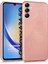 Matte Silicone A34 Kılıf Rose Gold 1