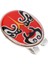 Çin Peking Opera Maskesi Desen Alaşım Golf Şapka Klipli W/ Çıkarılabilir Top Marker Kırmızı (Yurt Dışından) 4