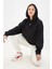 Sportswear Collection Essantial Bol Kesim Siyah Kadın Sweatshrit 4