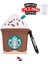 Starbucks Figürlü Airpods 1. ve 2. Nesil Uyumlu Kopçalı Koruyucu Silikon Kılıf, Darbe Emici Kılıf 1