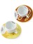 Ancap Edex ’’goloserie’’ Cappuccino Fincan ve Tabak - 190 ml - Set 2 Adet 1