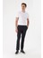 Erkek Lacivert Kareli Slim Fit Classic Pantolon 3