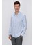 Erkek A. Mavi Basic Slim Fit Dar Kesim Gömlek 4