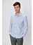 Erkek A. Mavi Basic Slim Fit Dar Kesim Gömlek 3