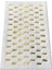 Krem ve Gold Renk Parçalı Peluş Halı 120 x 180 cm 1