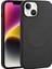 Apple iPhone 14 Plus Kılıf Pu Deri Wireless Tacsafe Derix Sert Kapak Siyah 1