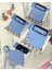Sevimli Hayvan Desenli Mavi Sekreterlik Not Defteri/ Sticky Note / Sticker/ Post-It/ Bullet Journal 1