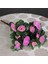 Yapay Çiçek Lila Açık Açelya Demeti 7 Dallı 33*20CM 4