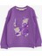 Kız Çocuk Sweatshirt Ayıcık Baskılı 1-4 Yaş, Lila 1
