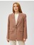 Oversize Blazer Ceket Tek Düğmeli 3