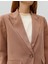 Oversize Blazer Ceket Tek Düğmeli 5