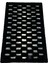 Siyah Parçalı Peluş Halı 80 x 150 cm 1
