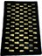 Siyah ve Gold Renk Parçalı Peluş Halı 80 x 150 cm 1