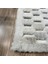 Gri Renk Parçalı Peluş Halı 140 x 200 cm 2