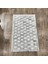 Gri Renk Parçalı Peluş Halı 140 x 200 cm 3