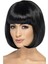Siyah Renk Parti Peruğu Küt Saç 2