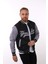 Siyah Yankees Baskılı Ceket F01000 2