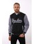 Siyah Yankees Baskılı Ceket F01000 3