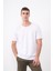 Çetinkaya Mentality Pamuk Erkek Slim Fit Bisiklet Yaka 3'lü Siyah-Beyaz-Lacivert Tişört Paketi 2772B 4