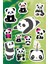 Çocuklar Için Panda Sticker Seti (11 Adet) 1
