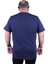 Büyük Beden Erkek Sıfır Yaka Tişört Core 23122 Marin 2