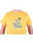 Büyük Beden Sıfır Yaka Tişört Tropical 23114 Sarı 3