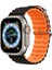 Apple Watch 38 40 41 42 44 45 49 MM Uyumlu Kordon Çift Renkli Ayarlanabilir Titanium Tokalı Şık Ocean Silicone Loop Strap 1