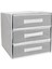 Üç Bölmeli Çekmece - Gri 1