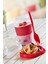 Take'n Go Kapaklı Kaşıklı Hazırla ve Çık Hazneli Yoğurt Kabı 600 ml (Kırmızı) 2