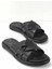 Siyah Baskılı Leather Erkek Terlik E04322055903 1