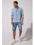 Lee Regular Fit Normal Kesim %100 Pamuk Mavi Jean Kot Gömlek 4