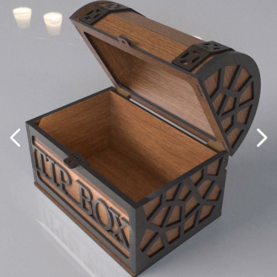 Tip Box Ahşap Kumbara Sandık Tipi Tipbox Kilitli Fiyatı