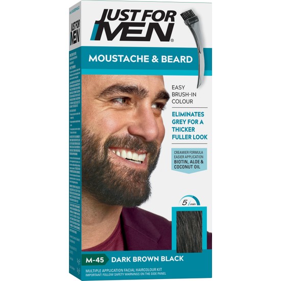 Just For Men Sakal ve Bıyık Boyası Koyu Kahverengi Siyah M-45