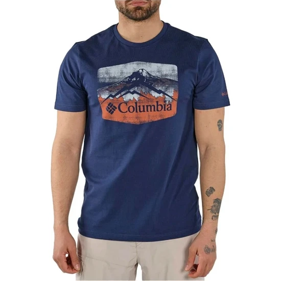Columbia CS0122 Csc Hex Landscape Graphic Erkek T-Shirt 1841940