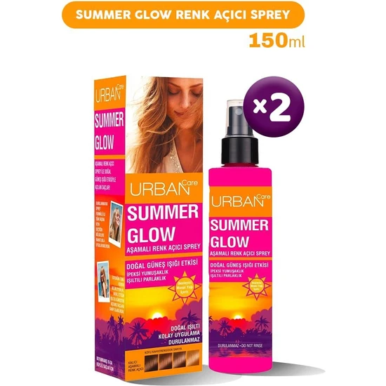 Urban Care Summer Glow Renk Açıcı Sprey 150 ml x 2