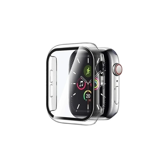 PSGT Apple Watch 8 Ultra 360 Tam Koruma (45 Mm) Yumuşak Silikon Tpu Ekran Koruyucu Kılıf