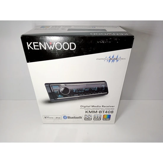Kenwood Teyp - KMM-BT408 - Kenwood 3 Amfi Çıkışlı , Bluetoothlu Oto Teyp