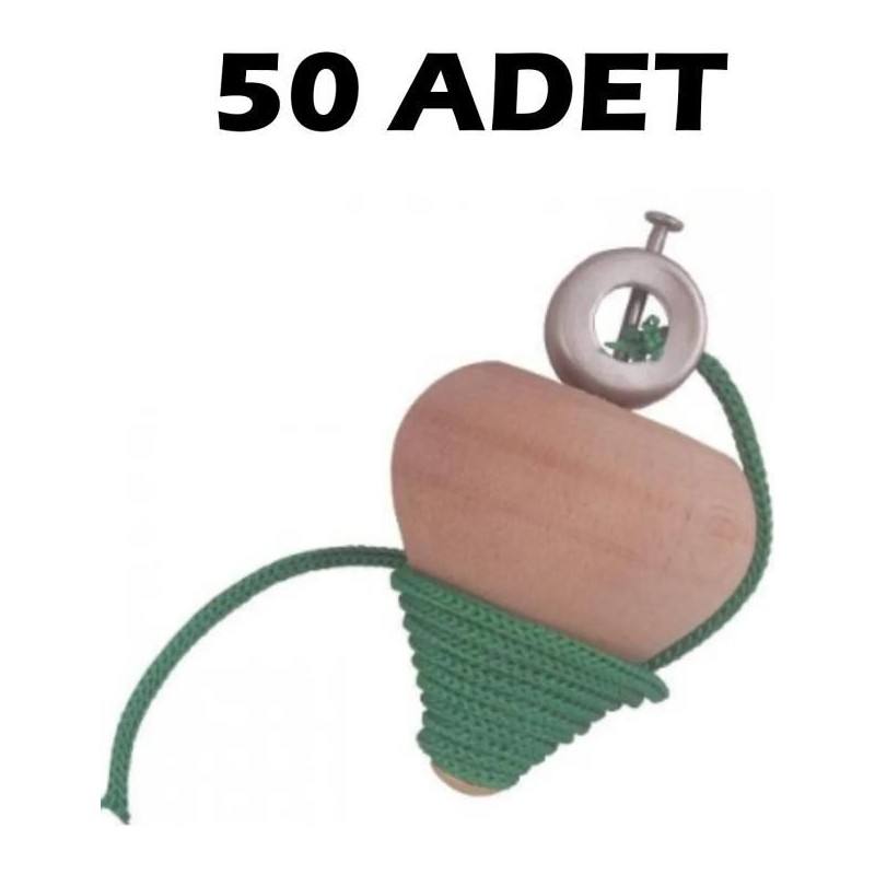 Nostaljik Lezzetler Boyanabilir Ağaç Topaç (50 Adet)