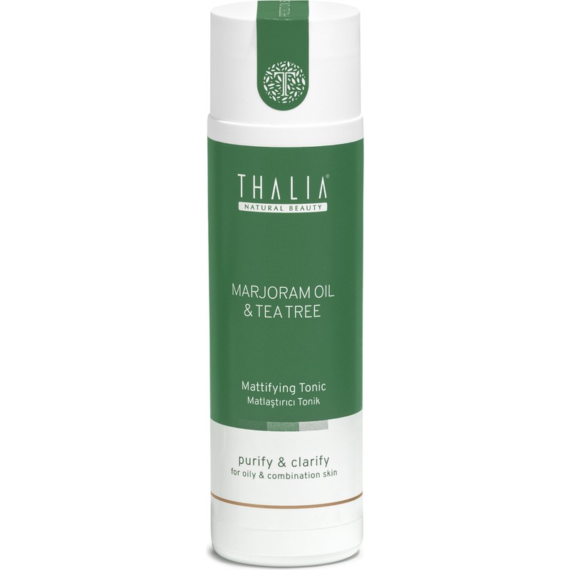 Thalia Yüz Temizleme Toniği 200 ml Yağlı Ciltlere Özel Marjoram ve Çay Ağacı Yağlı Gözenek Sıkılaştırıcı