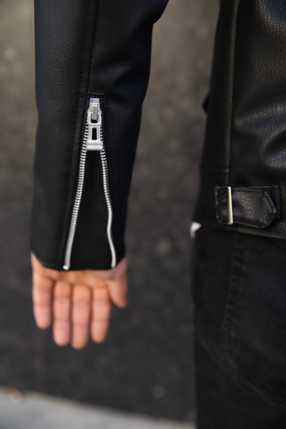 Baselco Erkek Siyah Deri Ceket Slim Fit Tasarım Şık Model ile Rahat Kullanım görsel 4