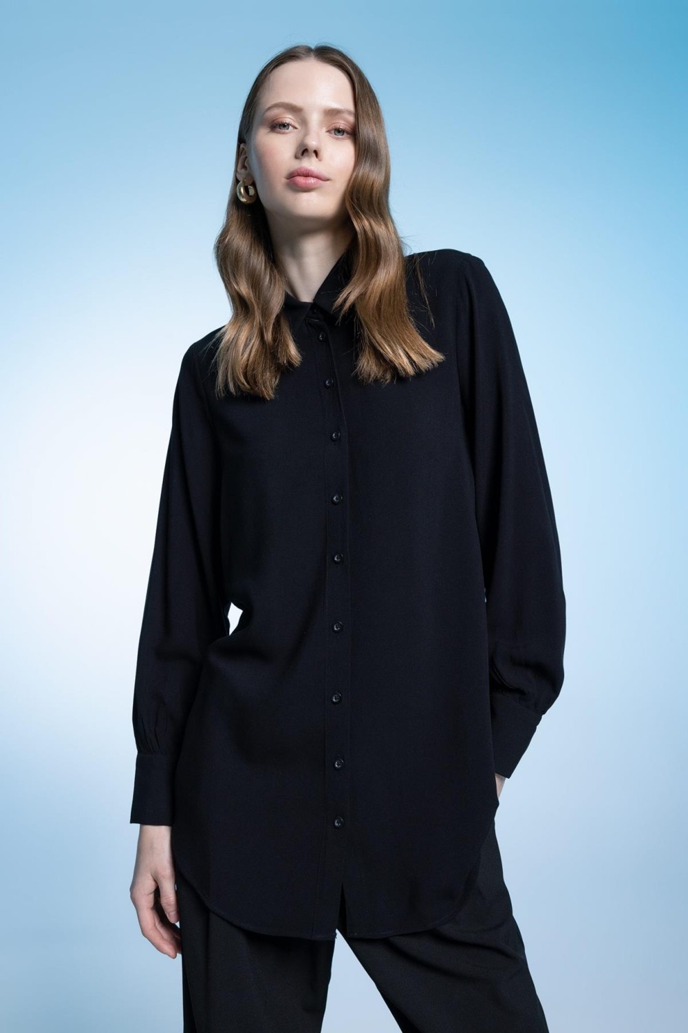 DeFacto Regular Fit Uzun Kollu Gömlek Tunik Z3538AZ23SM