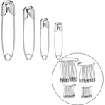Homecare 4 Boy Çengelli İğne Seti 56 Adet Krom Metal Renkli Kullanıma Uygun 717557