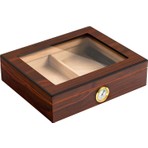 Falconetti Kahverengi Camlı Humidor Puro Kutusu RC06KHV Sedir Ağacından Dayanıklı Yapı