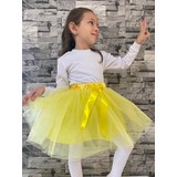 Gena Moda Kız Çocuk Fiyonklu Kabarık Tütü Etek,doğum Günü,party,kutlama,bayram,23 Nisan 29 Ekim Gösterisi