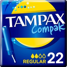 Tampax Compak Regular Aplikatörlü Tampon 22li
