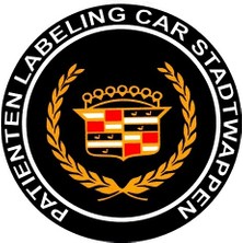 BS.Elektronik Etiketçilere Özel Sticker Cadillac Patıenten Labelıng Car Stantwappen Sticker