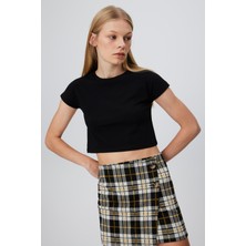 Babokah Kısa Kol  Crop T-Shırt